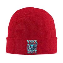 Vox Limited Vintage Bootleg Hazbins Hotels Knit Hat Fashion Caps Unisex Hippie Beanie Hats Autumn Graphic Head Wrap Bonnet Hats One Size red