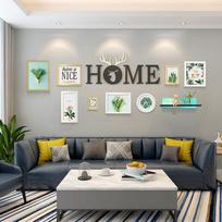Creative Living Room Decoration Photo Wall Creative Combination Photo Frame Without Punching Holes High Definition Picture Frame