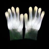Hip Hop Party Led Rave Flashing Gloves Glow Light Up Finger Tip Lighting Gloves For Teens Adults Party Performance A6
