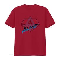Alive Daft Punk 1997 Tour Cotton T Shirt for Full Size S 5XL vintage Washed Versatile Casual Unisex fashion homme Stylish S brown