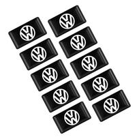 10 vnt. 3D automobilio stiliaus epoksidiniai emblemos lipdukai Volkswagen GOLF Polo Tiguan VW GTI MK5 MK6 PASSAT automobilių stiliaus aksesuarams