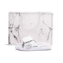 Jordan Hydro 6 Slip Resistant Slide Slippers Women's White Black 881474-100(Team265-SBOX) 36