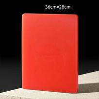 HDPE Plastic Cutting Board 36*28*1.3cm Double Sided Vegetable Cutting Board Cooking Tools Cut Vegetables Meat raudona