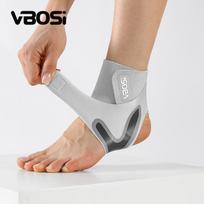 Vbosi Adjustable Neoprene Ankle Support Sleeve Breathable For Women Men Basketball Running Cycling Sports M-Right pilka spalva