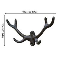 Easy Installation Antler Wall Hook Cast Iron Wall Hook