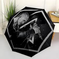 1pc Chester Bennington, Linkin Park Automatic Open/Close Umbrella - Compact Travel Umbrella with 8-Rib Durable Frame yy251023100 gray