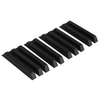 10vnt. Fortepijono klavišų viršūnių keitimas Juodo klavišo Fortepijono Plastikiniai Juodi Klavišai Fortepijono Remonto Dalys Priedai Lengvas Montavimas 1 black