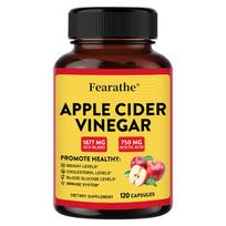 Apple Cider Vinegar 120 Capsules Extra Strength ACV Supplement with Vitamin D3 120 Capsules