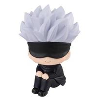 [Karštas] Jujutsu Kaisen Chibi Sėdinčių figūrėlių rinkinys: Yuji Gojo Megumi Nobara-gran Galva Mielas Anime Žaislas Dėl pilka spalva