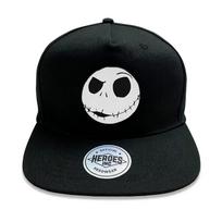 Disney Kalėdų nakties siaubas Džeko veidas guminis ženklelis Unisex Suaugusiems Snapback kepuraitė XL