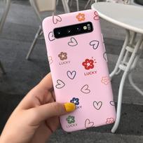 Samsung S10+ S10E S10 dėklas Skystas silikonas Karvės raštas Mielas dėklas Galinės dalies korpusas Fundas Galaxy S10 Plus S 10 minkštas matinis Capa S10