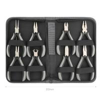 Pliers Tool Set Mini Pliers Repair Tool Bag Long Nose Flat Nose Bent Nose Combination Pliers Universal Remover Tool 8-Piece Set