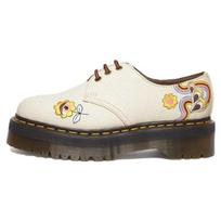Dr. Martens 1461 Canvas Low Top Vintage Thick Sole Unisex sneaker Beige 30633905 36 white