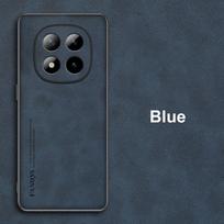 For Poco M8 Pro M8Pro Case Luxury PU Leather Phone Case For Xiaomi PocoM8 Pro 5G Back Cover Silicone Shockproof Full Protection For Poco M8 mėlyna