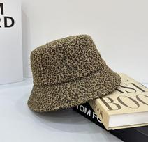 Real Shot! Leopard Print Retro Bucket Hat Basin Hat Casual Versatile Sunshade Commuter Men And Women Sunscreen Head circumference 54-60cm auksas