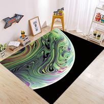 Galaxy Rug Colorful Swirl Design Modern Area Rug for Living Room Bedroom Home Decor Non Slip Floor Mat Home Decoration 40cm x 60cm