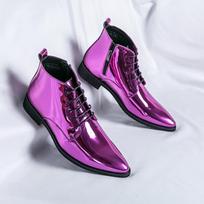 Nauji prabangūs vyriški juodi rožės raudonumo raišteliais užsegami Chelsea batai, laisvalaikio loaferiai, oficialūs verslo bateliai Zapatos Hombre 38