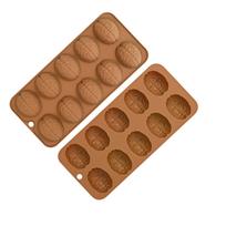 2Pcs Fondant Chocolate Molds Brain Silicone Molds Mousses Cake Decorating Tool Candle Soap Molds Easily to Clean