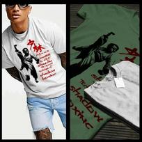 Kung Fu T-Shirt Martial Arts Buddha Monk Shaolin Karate fighting king XL white M black