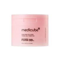 MEDICUBE PDRN Pink Collagen Toning Gel Toner Pad (70 Pads / 120 mL) beige