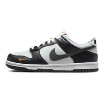 Nike Dunk Low Black Bright Mandarin Mini Swoosh GS Sneakers FN7784-001 36