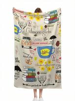 Gilmore Spausduotas Storas Flanelinis pledas, Šiltas, Draugiškas odai, Patogus, Tinka biurui, namams, kelionėms, stovyklavimui 75X95CM pilka spalva