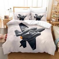 3DThe Plane Bedding Sets Duvet Cover Set With Pillowcase Twin Full Queen King Bedclothes Bed Linen EU Single(135*200cm)3pcs
