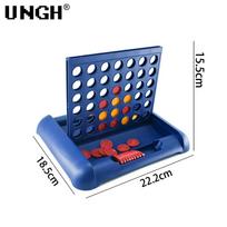 UNGH Family Home Board Game Four in A Row Bingo Chess Connect Classic Toys Educational Toy for Kids Children Entertainment Game blue