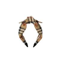 Burberry čekio rašto poliesterio galvos juosta Vaikams Vaikų aksesuarai Ruda 80785531 Box Not Included