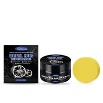 Alloy Wheel Cleaner Paste with Applicator Sponge Rim Polish Protector Removing Rust and Brake Dust Stains for Car Detailing 50g