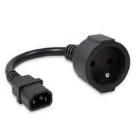 Qoltec Adapter IEC 320 C14/ FRENCH | 0.15m