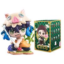 1-12 vnt. Anime Demon Slayer aklas dėžutė Tanjiro Kamado Nezuko animacinis personažas PVC modelio ornamentas vaiko Kalėdų Helovino dovana