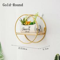 1Pcs Black/Gold Nordic Wall Shelf Metal Iron Storage Rack Multi Shape DIY Home Decor Multi-Functional Combination Convenient