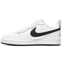 (GS) Nike Court Borough Low 2 'White Black' Kids' BQ5448-104 EU 38.5