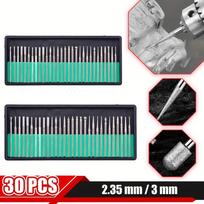 30pcs Diamond Grinding Needle Point Engraving Carving Deburring Polishing Jade Woodworking Tool And Accessories Drill Bit Rotary
