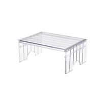 Detachable Extendable Refrigerator Shelf 2-Level Height Stackable Fridge Layered Separator Large Load Bearing Adjustable Height gryna