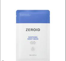 ZEROID Raminanti lakštinė veido kaukė Drėkinanti apsauginio barjero priežiūra 5 lakštai 1 Box (5 Sheets)
