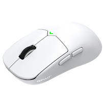 QPAD Mark Model 1, balta - Belaidė pelė