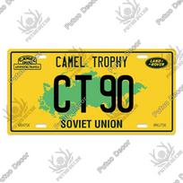 Putuo Decor Camel Trophy Vintage Metal Sign License Plate Plaque Metal Vintage Wall Decor for Garage Racing Car Club Home Decor 30x15cm