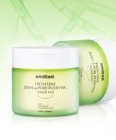 Omacile [2pack] Fresh Lime Lha Glow Pore Toner Pad 70 Sheets X 2 NONE