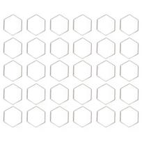 30Pcs   Shaped Hollow Resin Frame Stainless Steel Open Bezel Hollow Pendants Mold for