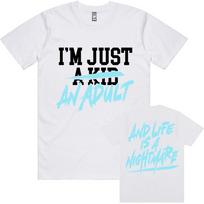 I'm Just A Kid Print T-shirt SIMPLE PLAN Design Graphic Tshirts Summer O-neck Short Sleeve Cotton Tees Unisex Streetwear Print Merch XS balta