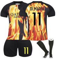 2223 - „Saint Germain“ specialaus leidimo vaikiški futbolo treniruočių komplektai su marškinėliais 16 juoda