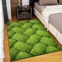 3D Grid Creative Lawn Carpet for Living Room Bedroom Bathroom Mat Creative Doormat Home Decor Area Rug Fast Shipping 40x60cm