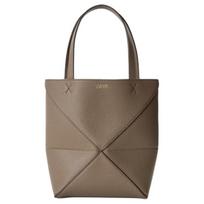 Loewe Puzzle Fold Lightweight Foldable Leather Shoulder Crossbody Mini Bag Women Bags Gray Brown A779V25X19-3170 Basic Set (Bag+Dust Bag)