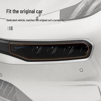 Zeekr X/001 Smoked Headlight TPU Film: Color-Changing Daytime Running & Taillight Stickers (Bright Black Warrior) Headlight Film