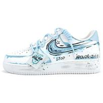 Nike Air Force 1 Air Force 1, Maris Sal Monologue Thermal Coverage Low top Skateboard Shoes Unisex Sky Blue CW2288-111(Team405-) 35.5 white