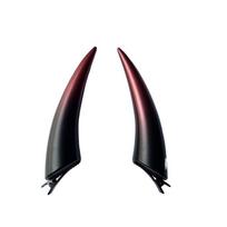 Black Gothic Devil Horns Hair Clips Ghost Forehead Horns Kids Adult Halloween Party Cosplay Costume Accessories raudona