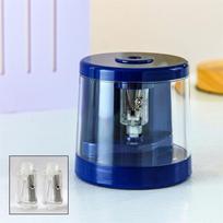 Electric Automatic Pencil Sharpener for Large Caliber and Thick Lead, Battery-Free tamsiai mėlyna spalva