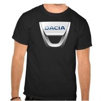 Dacia Logo Car Black T-Shirt -804 XS